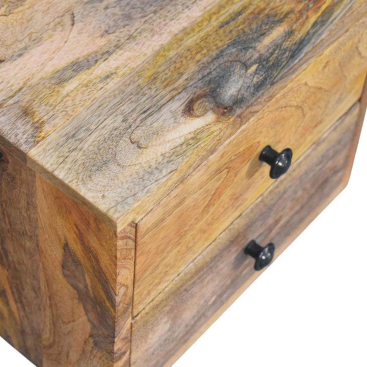 Solis 2 - Drawer Oak - ish Wall Mounted Nightstand - Smiddy Furniture