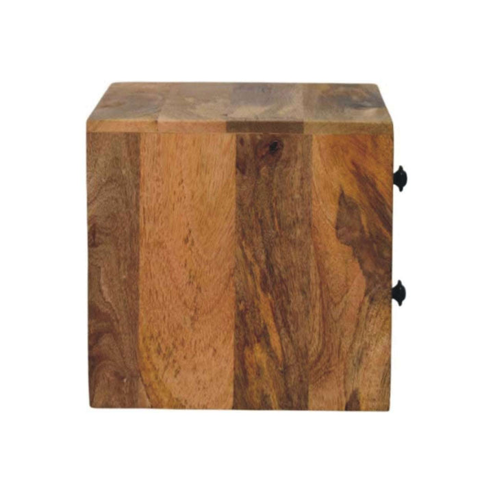 Solis 2 - Drawer Oak - ish Wall Mounted Nightstand - Smiddy Furniture