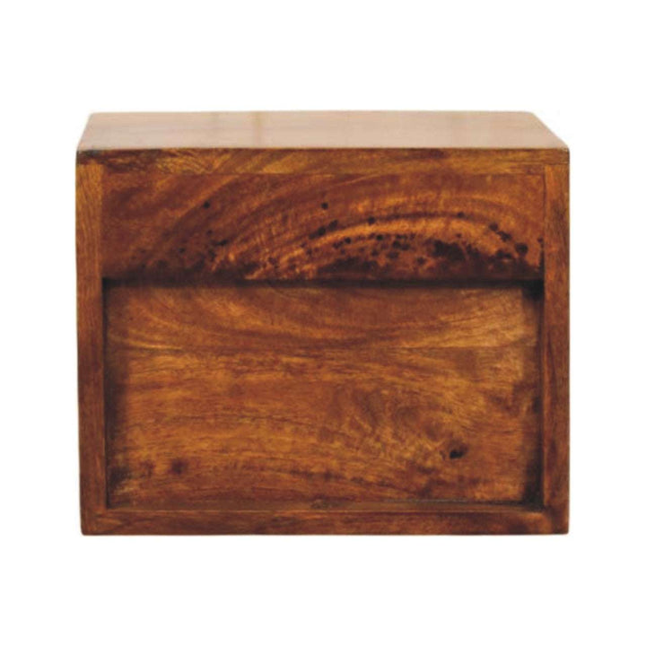 Solis 1 - Drawer Chestnut Wall Mounted Nightstand - Smiddy Furniture