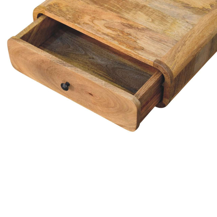 Avora Wall - Mounted Oak - ish 1 Drawer Nightstand - Smiddy Furniture