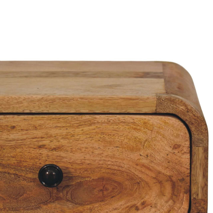 Avora Mini Wall - Mounted Oak - ish 1 Drawer Nightstand - Smiddy Furniture