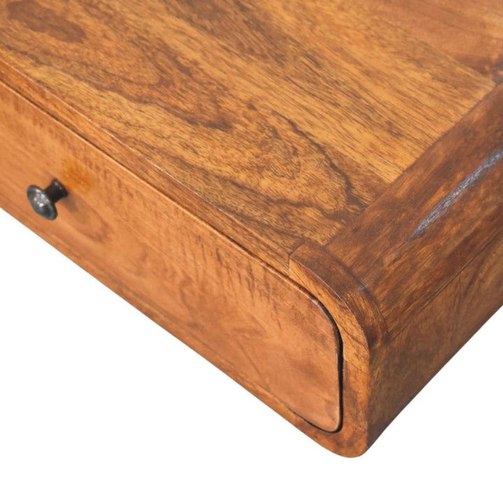 Avora Wall - Mounted Honey Caramel 1 Drawer Nightstand - Smiddy Furniture