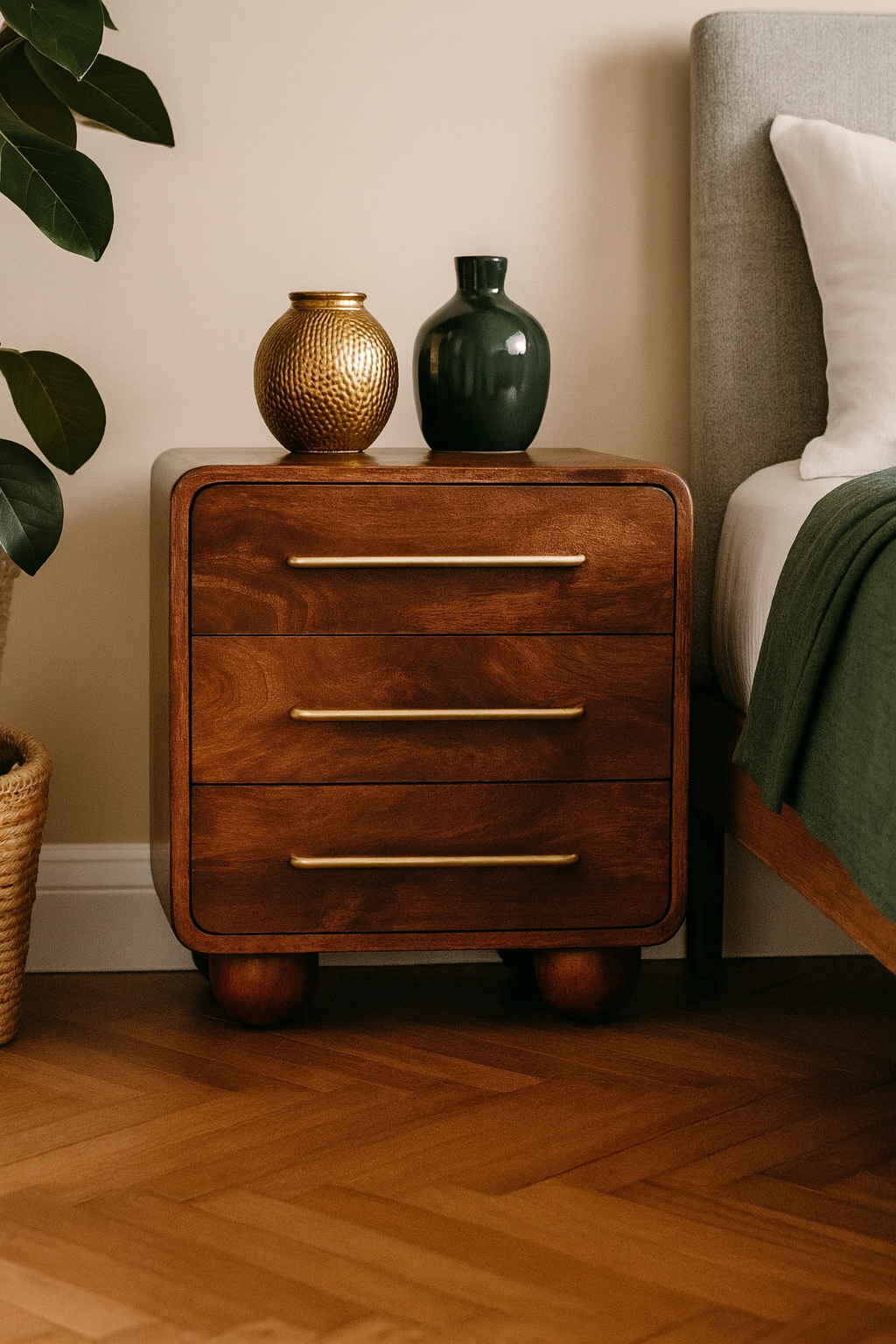 3-Drawer Rounded Chest