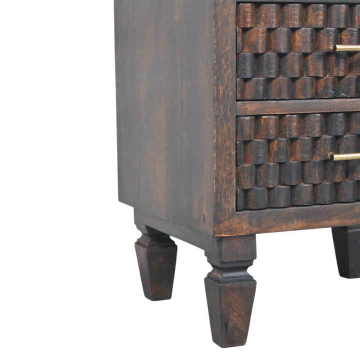Cadiz Carved Bedside Table