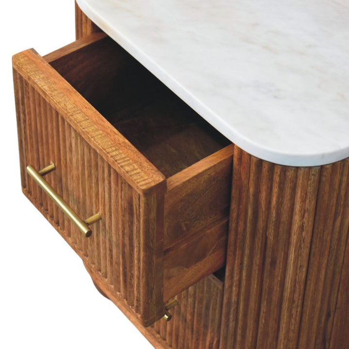Aurora Marble Bedside