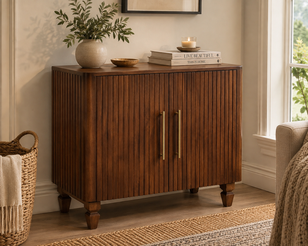Cavallo Cabinet in a styled interior setting