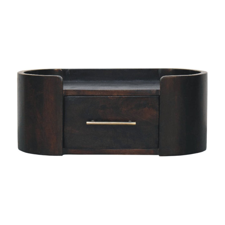 Curved Front Wall Nightstand