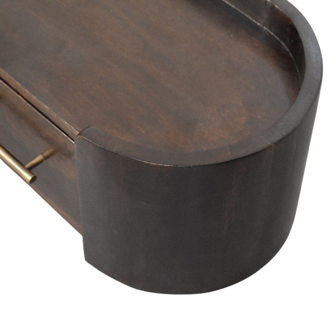Curved Front Wall Nightstand