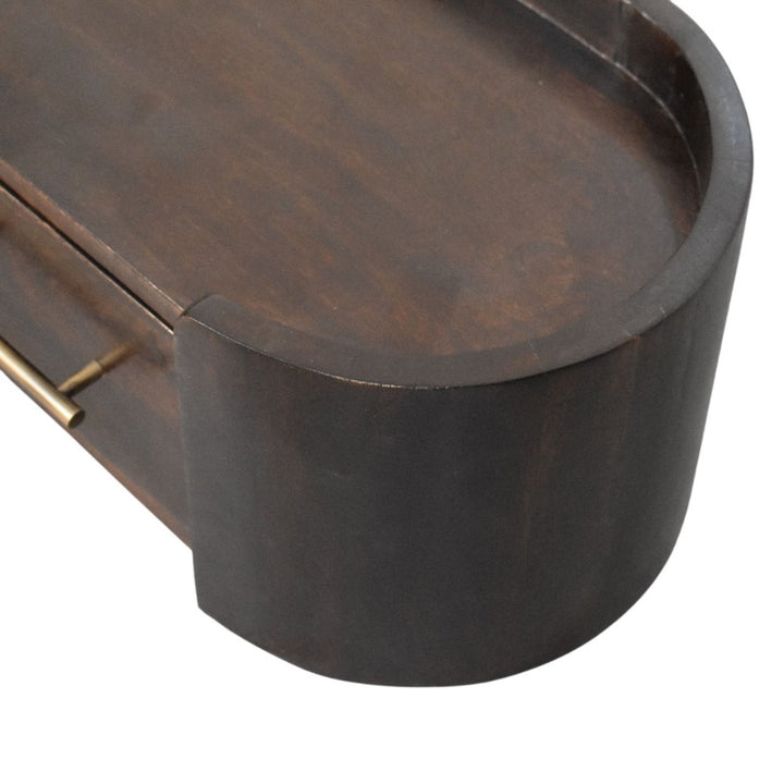 Curved Front Wall Nightstand