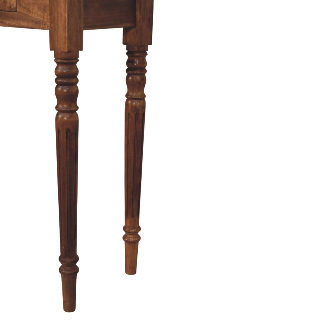 Three-Drawer Console with Turned Legs