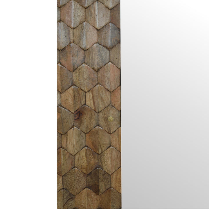 Pineapple Carved Mirror Cabinet - Smiddy Furniture