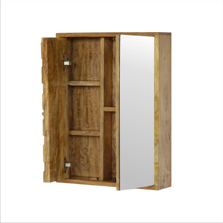 Pineapple Carved Mirror Cabinet - Smiddy Furniture