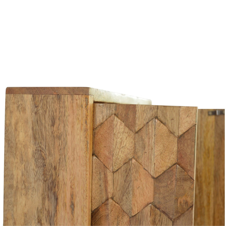 Pineapple Carved Mirror Cabinet - Smiddy Furniture