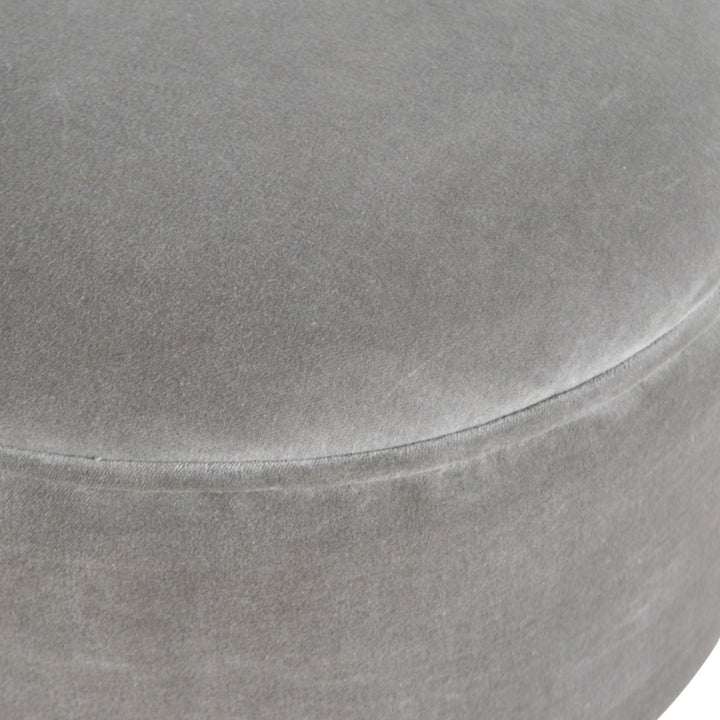 Grey Velvet Nordic Style Footstool-Smiddy Furniture