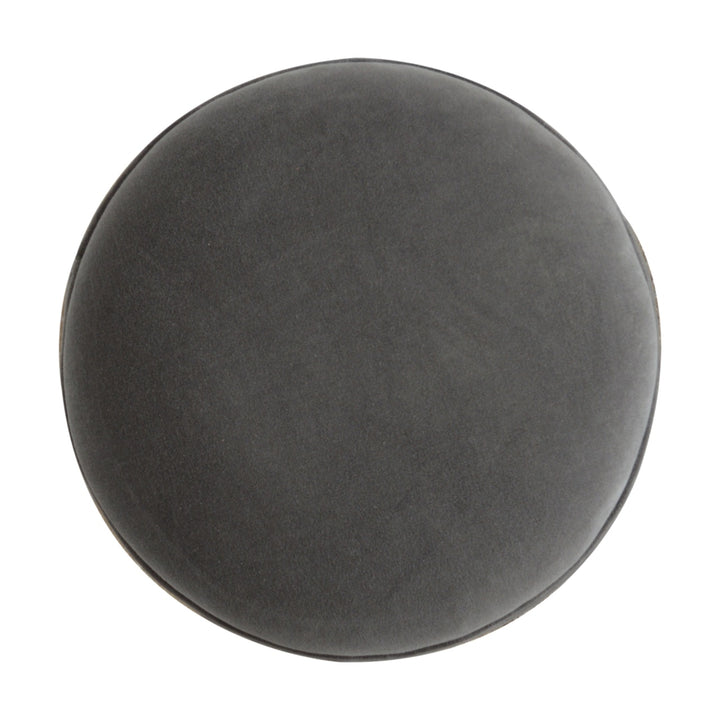 Grey Velvet Nordic Style Footstool-Smiddy Furniture
