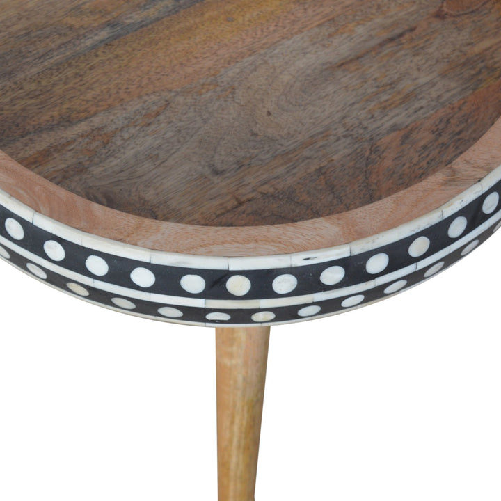 Small Dotted End Table - Smiddy Furniture