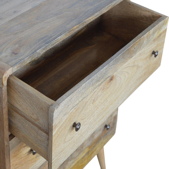 Curved Oak-ish Chest-Smiddy Furniture