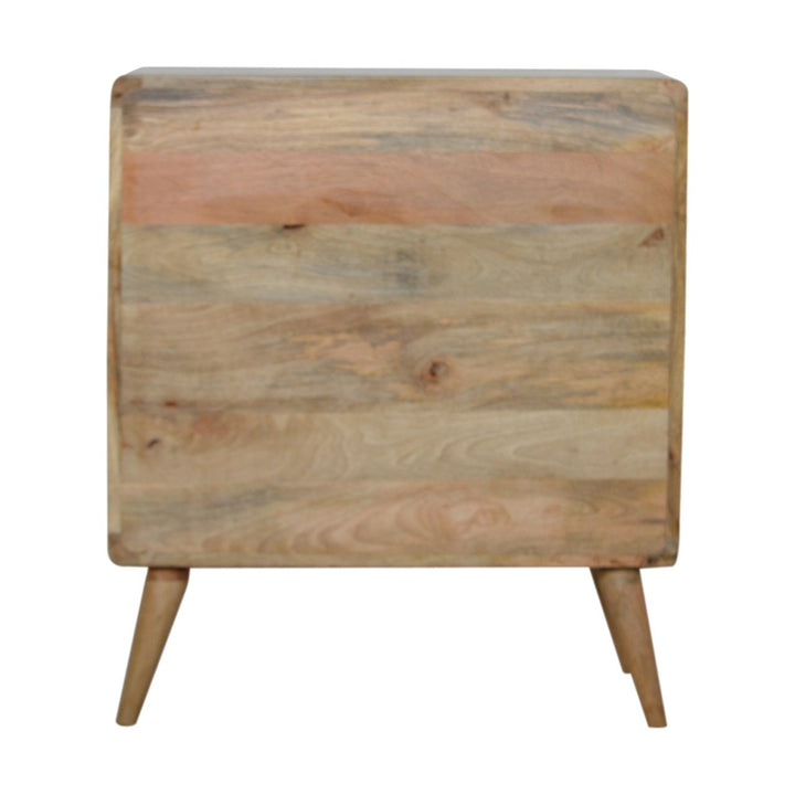 Curved Oak-ish Chest-Smiddy Furniture