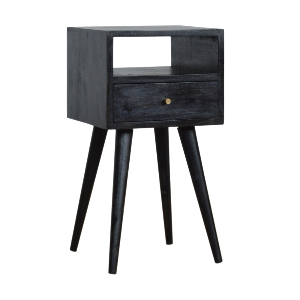 Mini Ash Black Bedside-Smiddy Furniture