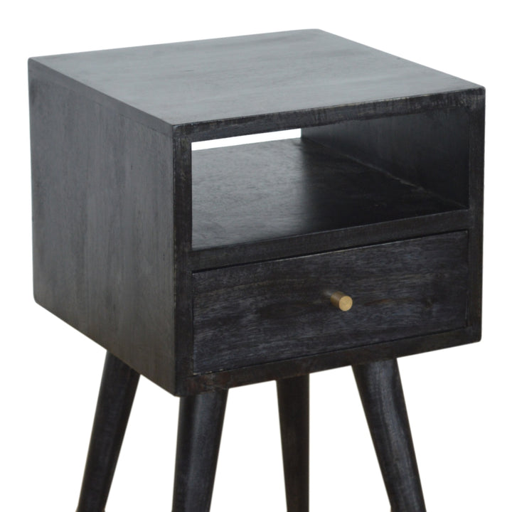 Mini Ash Black Bedside-Smiddy Furniture