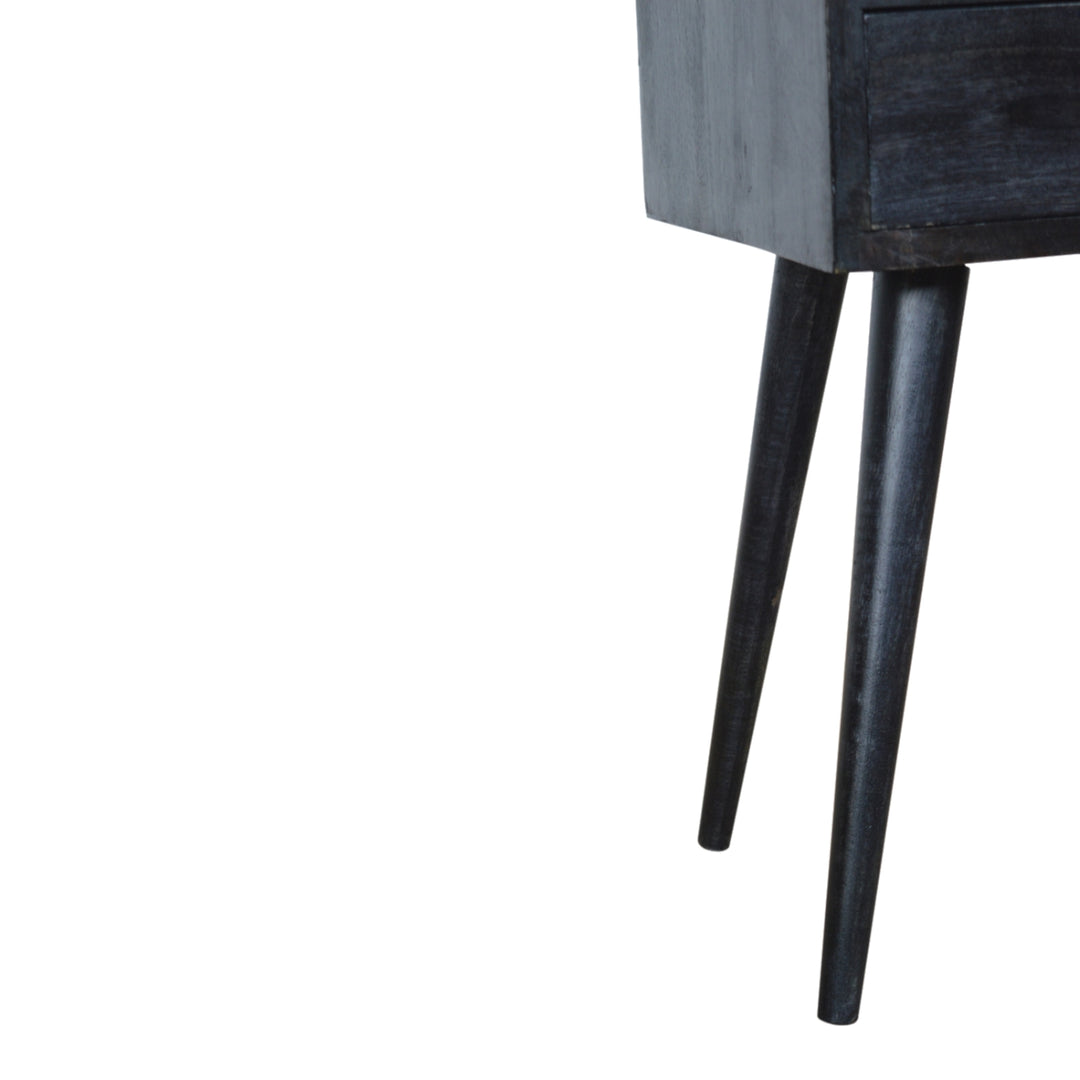 Mini Ash Black Bedside-Smiddy Furniture