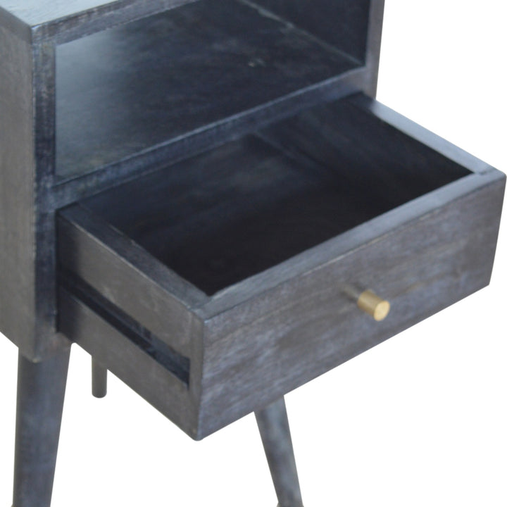 Mini Ash Black Bedside-Smiddy Furniture