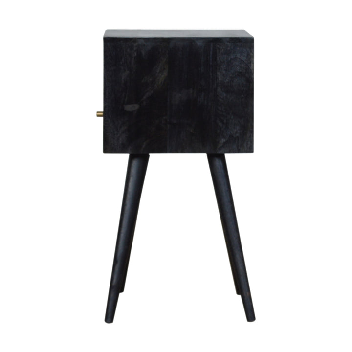 Mini Ash Black Bedside-Smiddy Furniture