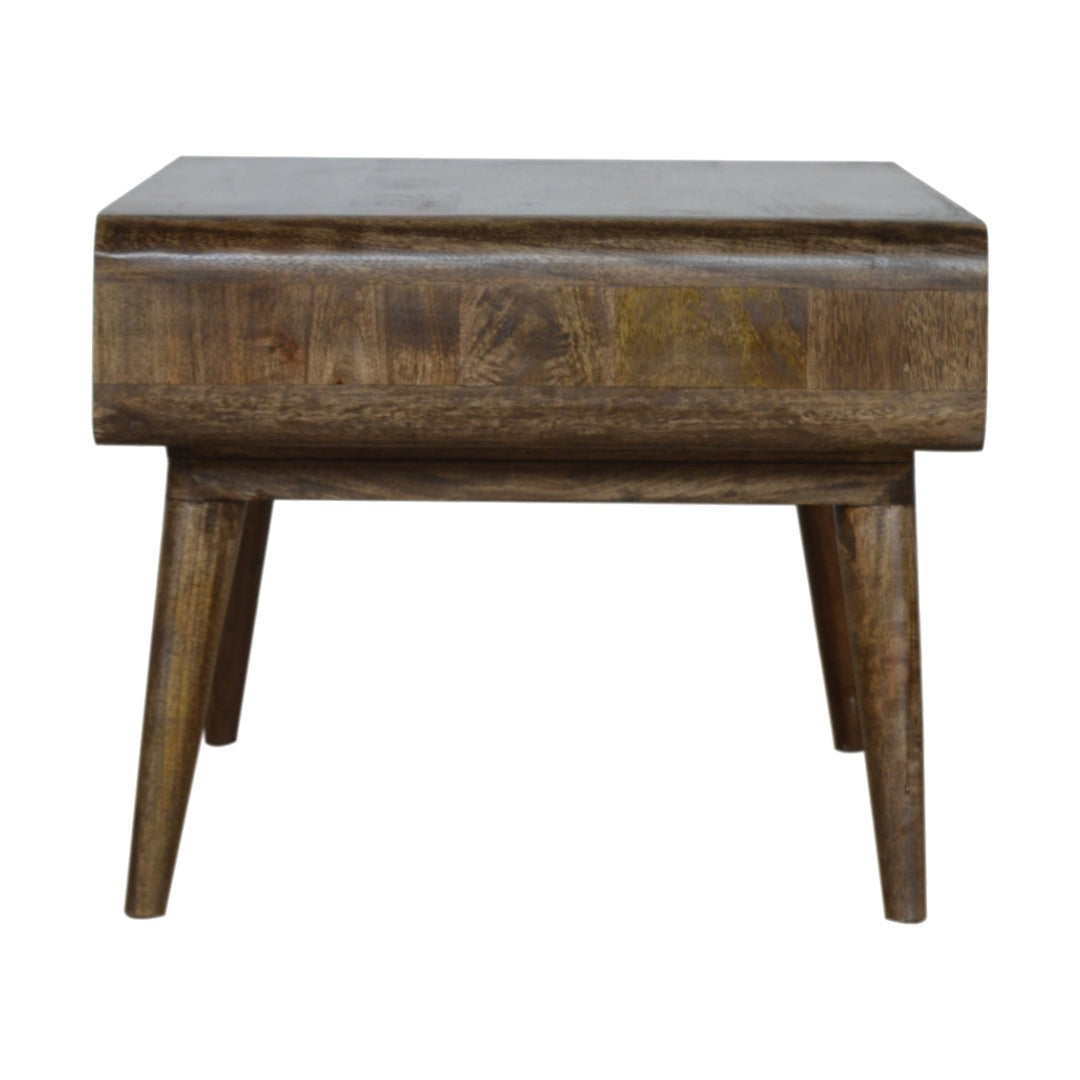 Curved Grey Washed Coffee Table-Smiddy Furniture