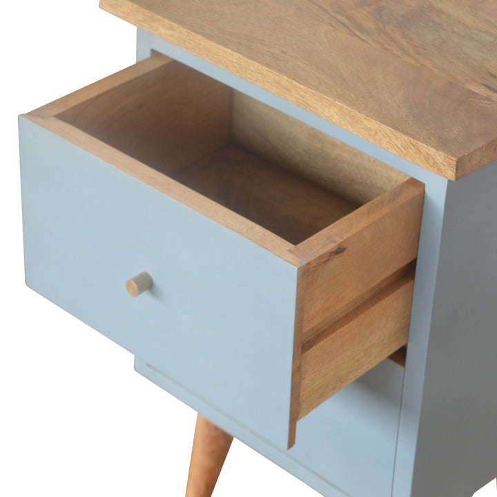 Blue Hand Painted Bedside - Smiddy Furniture