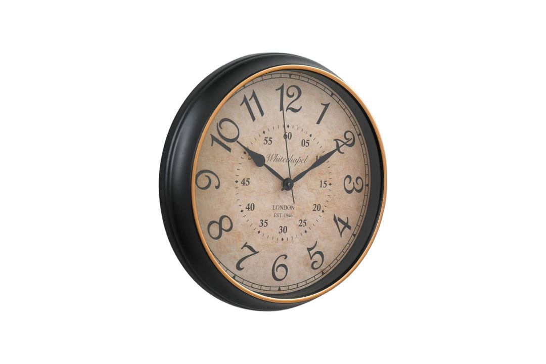 Antique Style Wall Clock With Numbers 34cm - Geko Products