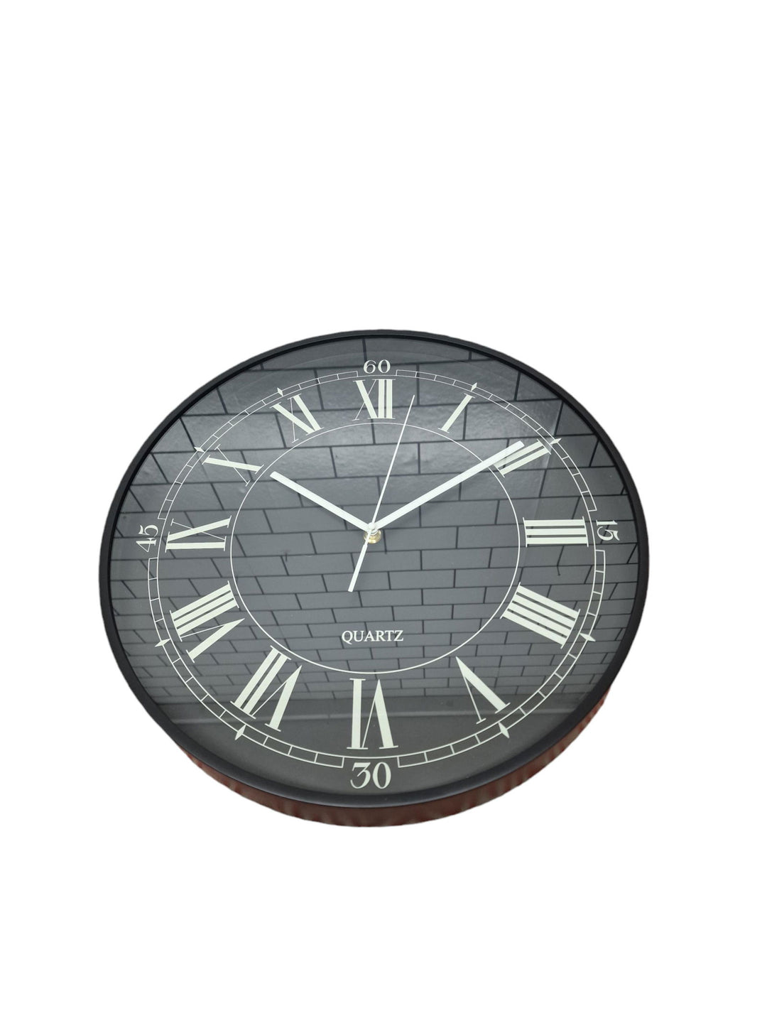 Black Cream & Black Wall Clock 40cm - Geko Products
