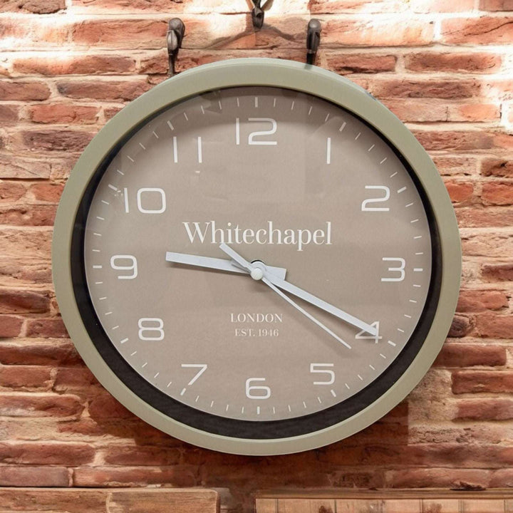 Taupe Tonal Clock 20cm - Geko Products