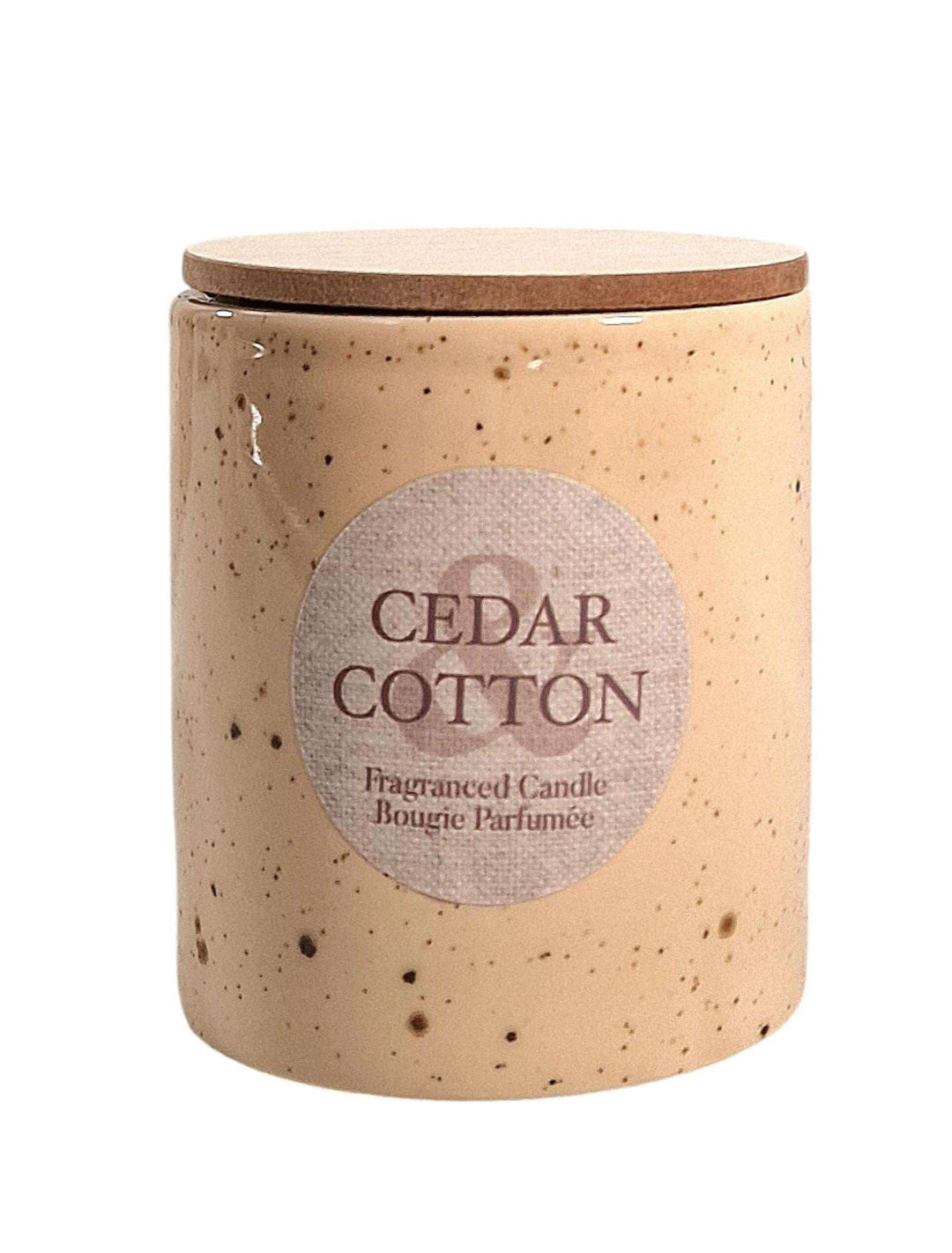 Candle Pot Wooden Lid - Cedar Cotton - Geko Products