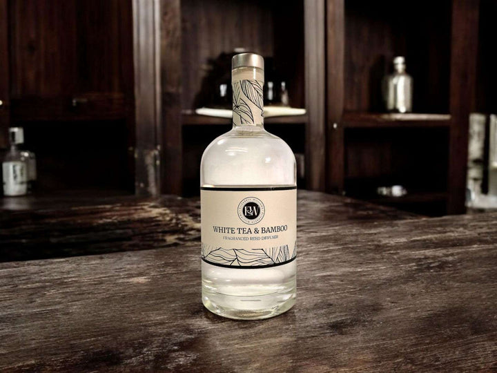 Gin Bottle White Tea & Bamboo 1000ml Diffuser - Geko Products