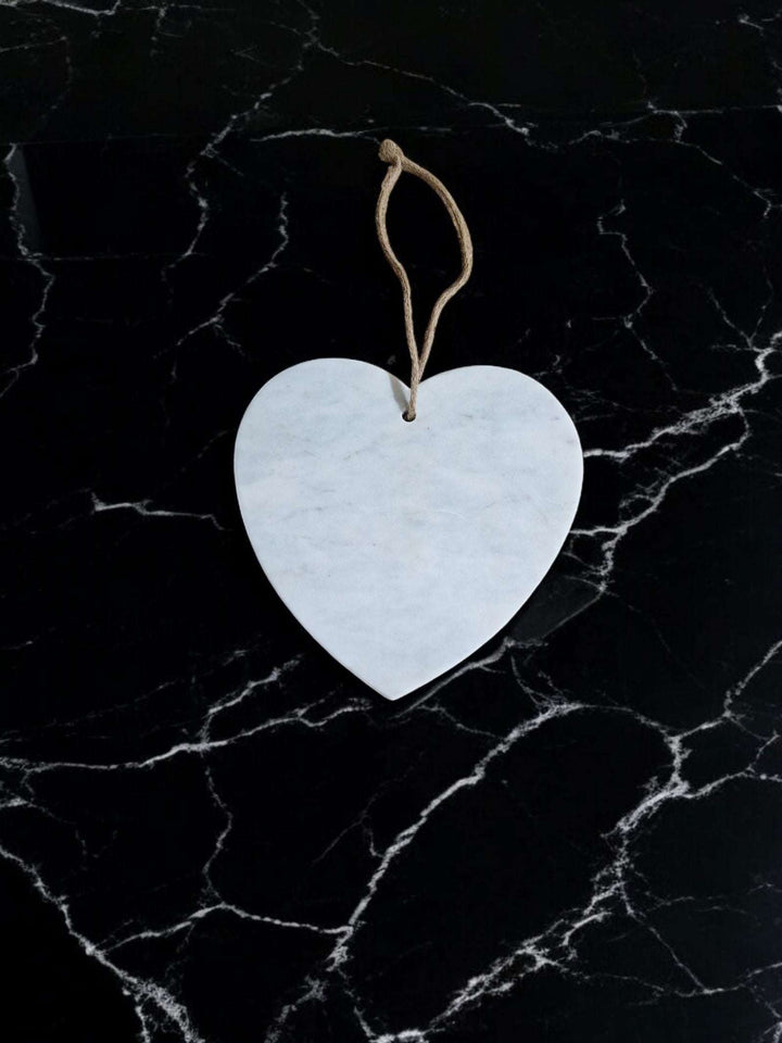 White Heart Chopping Board 24x26cm - Geko Products
