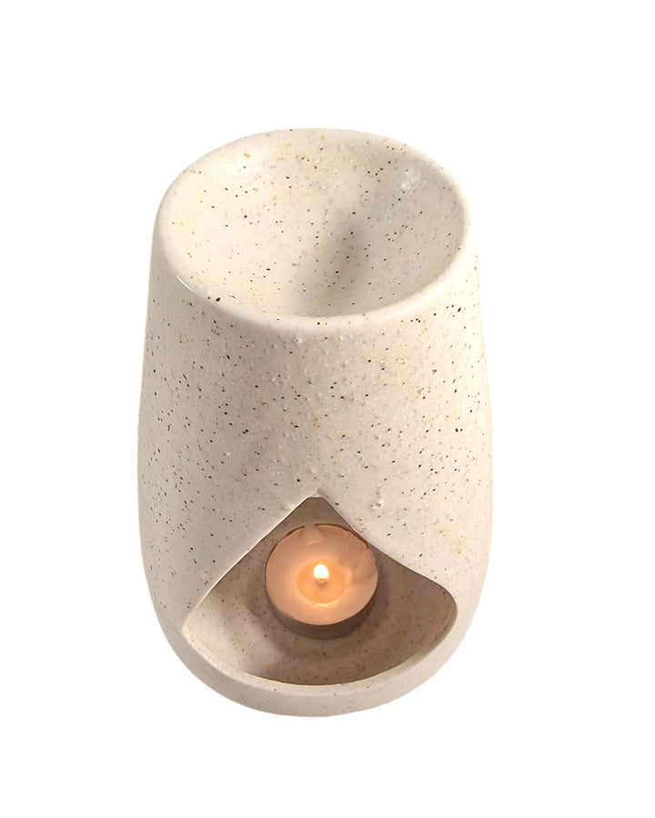Stone White Wax & Oil Burner - Geko Products