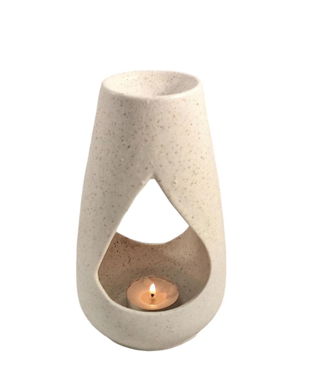 Stone White Wax & Oil Burner - Geko Products