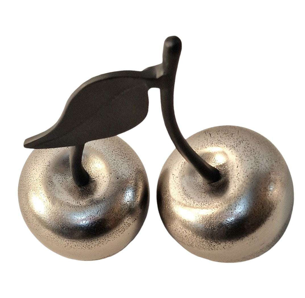 Silver Aluminium Cherry Ornament 31cm - Geko Products