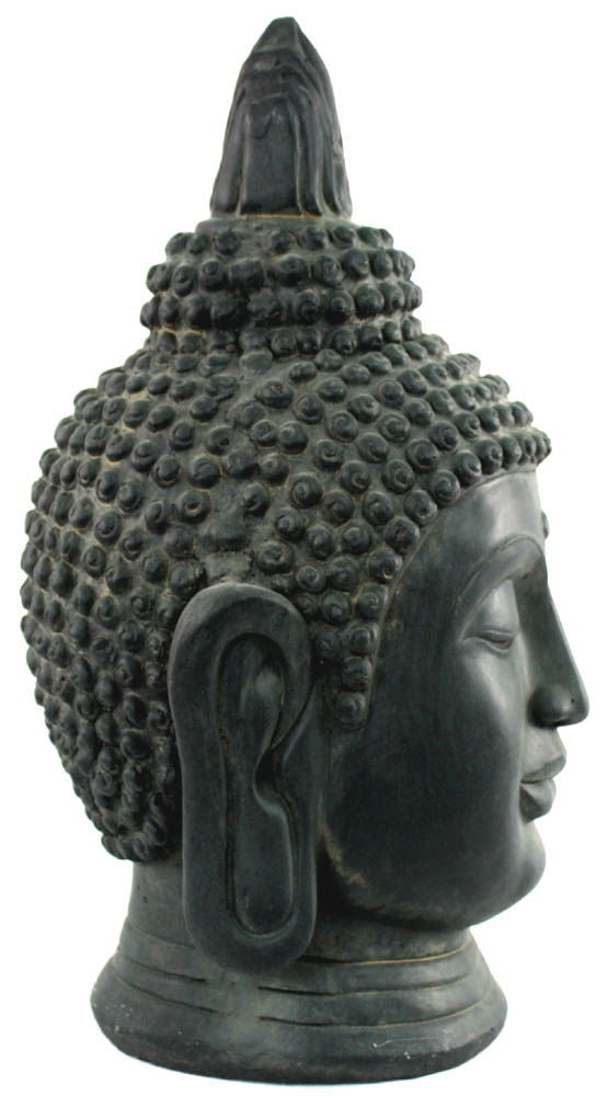 Stone Effect Buddha Head Large Statue - Geko Products