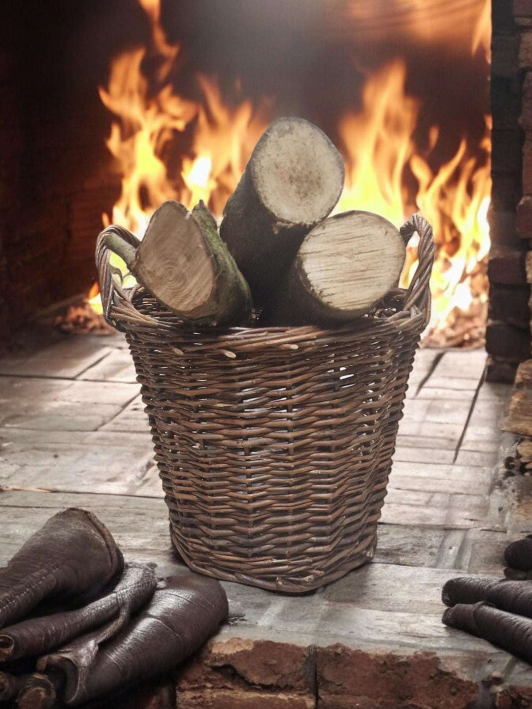 Willow Round Kindling Basket - Geko Products