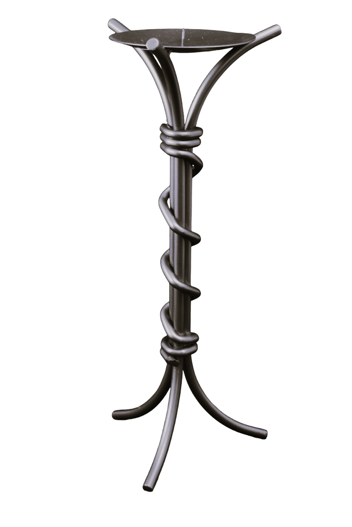 Twist wrought iron candlestick - Smiddy Furniture - White background