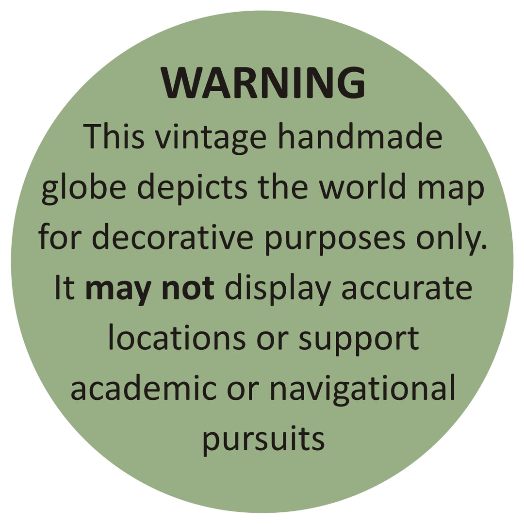 Brass Antique Tripod Globe - Smiddy Furniture
