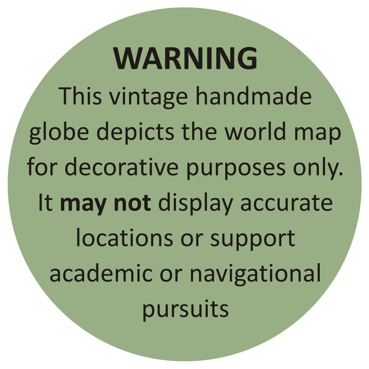 Brass Antique Tripod Globe - Smiddy Furniture