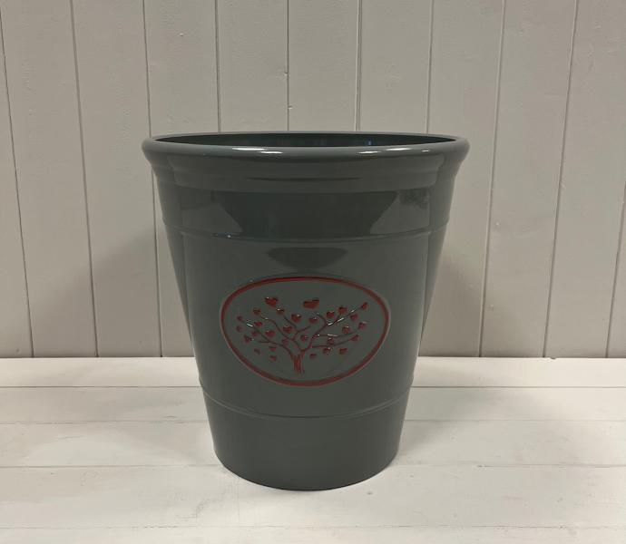 Grey Love Heart Tree Recycled Plastic Planter 30cm