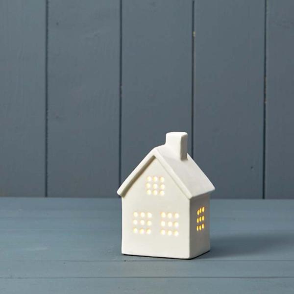 White Ceramic LED House