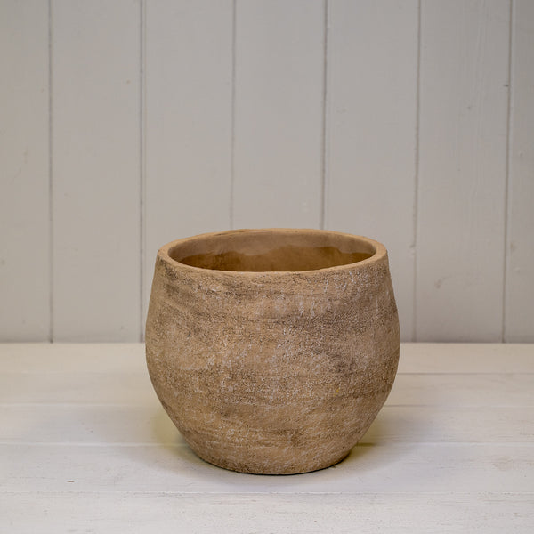 Grey Cement Planter 19cm