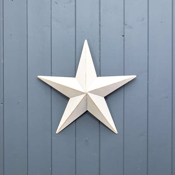 White Metal Star Decorations
