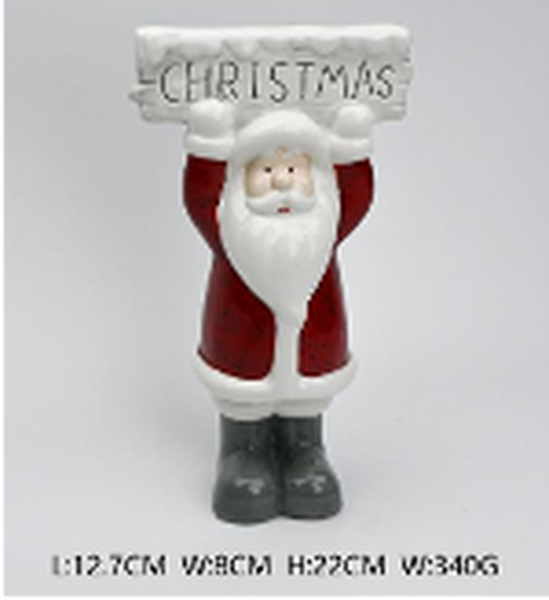 Christmas' Santa in White