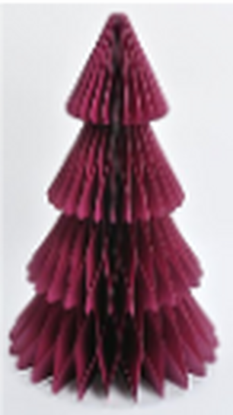 Claret Red Paper Christmas Tree