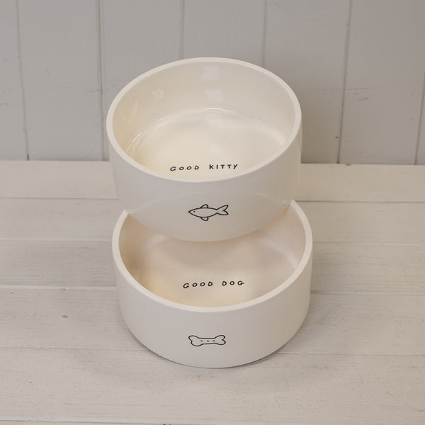 Dog Bone Ceramic Pet Bowl